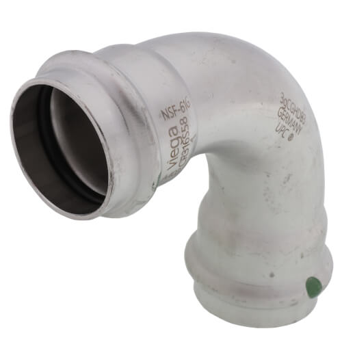 Viega 80410 1 ProPress Stainless Steel 90-Degree Elbow w/ EPDM Seal