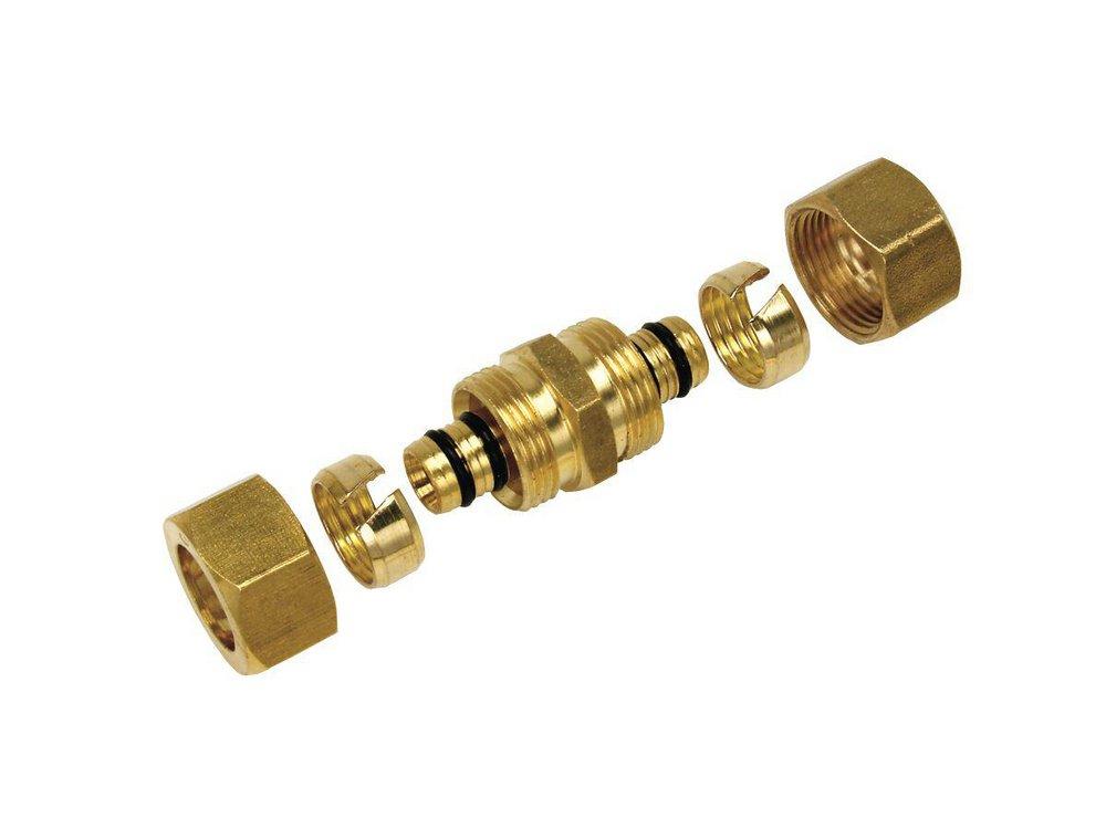 Watts 81010716 RadiantPEX-AL 1/2 in. Compression Brass Coupling