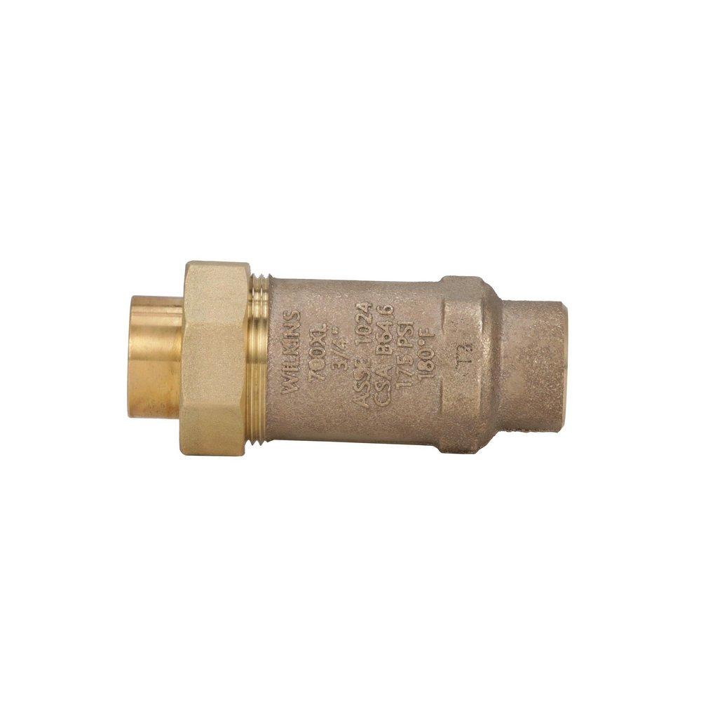 Zurn 34UFX34F-700XL 700XL 3/4 in. Cast Bronze Union FNPT x FNPT 175 psi Backflow Preventer