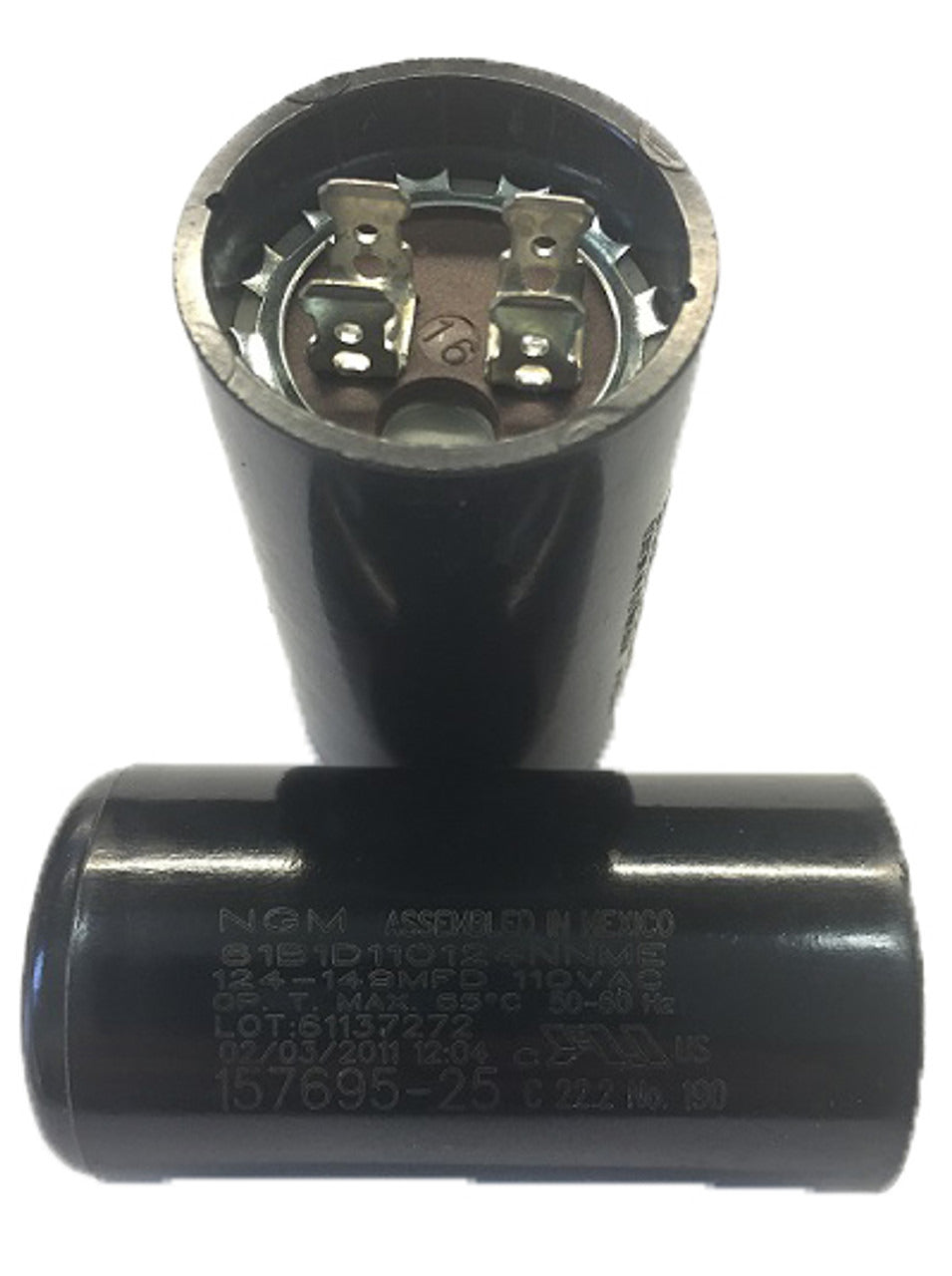 Century 15769521 Start Capacitor 88 - 106 MFD 110 Voltage Round Diameter 1.375