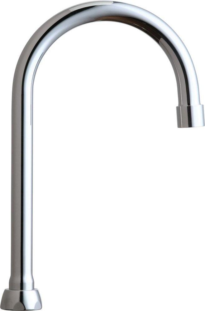 Chicago Faucets GN2BJKABCP B Type End Gooseneck Spout Polished Chrome