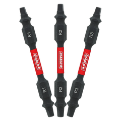 Diablo DDESQV25-S3 DLO DDESQV25-S3 2-1/2 in Double-Ended Square Drive Bit Assorted Pack (3-Piece)