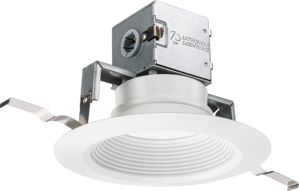 Lithonia Lighting 6JBKRD30K90CRIMWM6 OneUp 6 Inch Round Direct-Wire Matte White LED Downlight