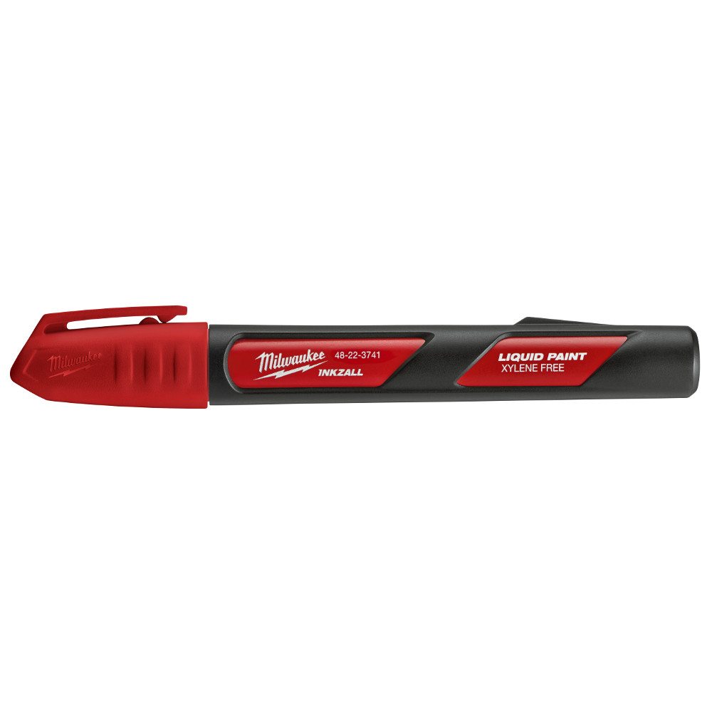 Milwaukee 48-22-3741 Inkzall Red Paint Marker - Liquid - 6.09 in