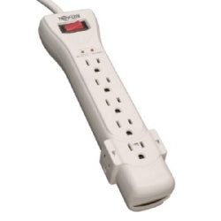 Tripp Lite SUPER-7 7-Outlet Surge Protector with Right-Angle Plug 120 VAC 15 A 7 ft Cord