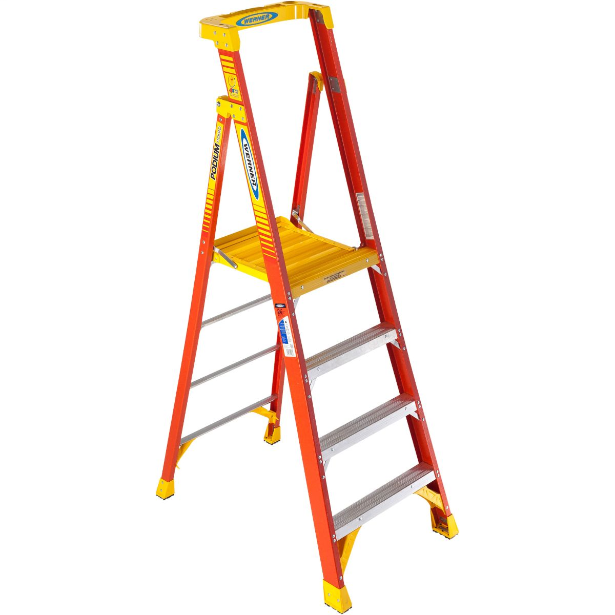 Werner PD6204 Podium Ladder 6ft Type IA 300lb Load Capacity