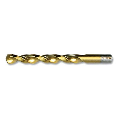 CLE-LINE C18656 1872TN Heavy-Duty TiN Parabolic Flute Jobber-Length Drill Bit 0.4688 inches 5.75 inches