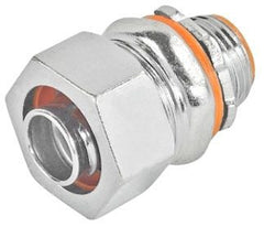 Garvin LTC-75 3/4 Zinc Plated Liquid Tight Straight Connector w/Insulated Throat