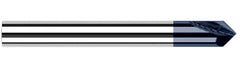 Harvey Tool 72520-C3 Chamfer Cutter, 3/8 in Dia Cutter Head, 40 deg Included Angle, 2-1/2 in OAL, Solid Carbide, AlTiN