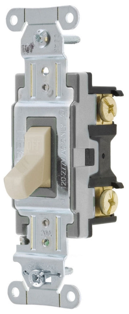 Hubbell CSB120LA Toggle Switch, Spec, SP, 20A 120/277V