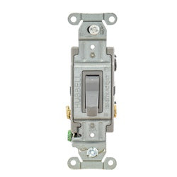 Hubbell CSB320GY Switch, Spec, 3W, 20A 120/277V, B+S, GY