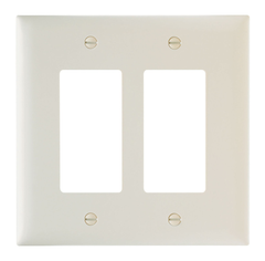 Legrand TPJ262-LA Pass & Seymour Jumbo Wall Plate 2 Gang Decorator Light Almond