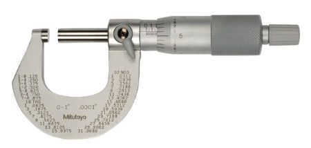 Mitutoyo 102-327-10 0-1 O.D. Micrometer