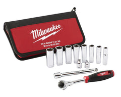 Milwaukee 48-22-9001 12-Piece 3/8 Drive Metric Socket Set