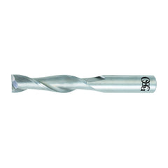 OSG 462-1250 Center Cutting Long Length Single End Standard Square End Mill, 1/8 in Dia Cutter, 3/4 in Length of Cut, 2 Flutes, 1/8 in Dia Shank, 2-1/4 in OAL, Bright