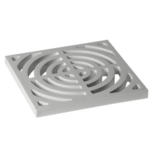 Oatey 42753 Full Top Grate, 9 in x 9 in, PVC, White