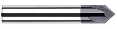 Harvey Tool 18760-C3 Chamfer Cutter, 1/8 in Dia Cutter Head, 120 deg Included Angle, 1-1/2 in OAL, Solid Carbide, AlTiN