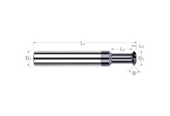 Harvey Tool 984905 HAR 3/8x.052 45DEG CARB D/A CUTTER 3/8x3.1/2 NECK=1/4x1.1/2