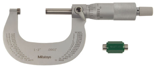 Mitutoyo 101-114 1-2 O.D. Micrometer