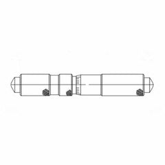 Mitutoyo 139-006 Extension Pipe Imperial Tubular Inside Micrometer Head 4 to 5 in Graduations 0.001 in