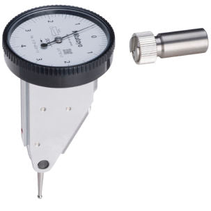 Mitutoyo 513-453-10E Basic Set Inch Vertical Dial Test Indicator 0.008 in Measuring 0 to 4 to 0 Dial Reading 0.0001 in Graduations