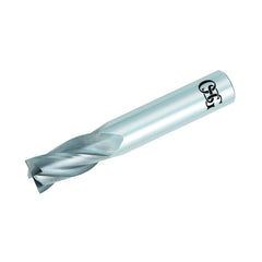 OSG 404-1250 Center Cutting Regular Length Single End Standard Square End Mill, 1/8 in Dia Cutter, 1/2 in Length of Cut, 4 Flutes, 1/8 in Dia Shank, 1-1/2 in OAL