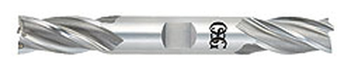 OSG 5431100 Center Cutting Double End Square End High Performance End Mill, 1/2 in Dia Cutter, 1 in Length of Cut, 4 Flutes, 1/2 in Shank Diameter, 4-1/8 in Overall Length