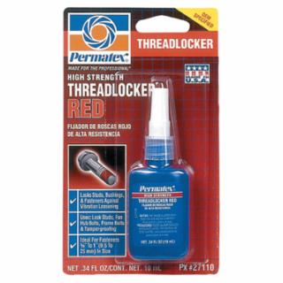 Permatex 230-27110 High Threadlocker Red 10ml