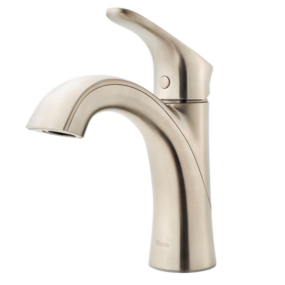 Pfister LG42WR0K Weller Single Handle Centerset Bathroom Sink Faucet in Brushed Nickel