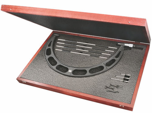 Starrett 72703 16-20 Interchangeable Anvil OD Mic W/4 STDS 224.1ERLZ