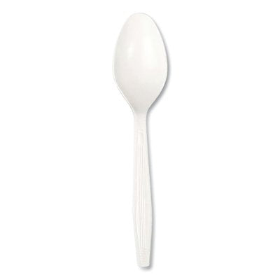 Boardwalk BWKSPOONHW Heavyweight Polystyrene Cutlery Teaspoon White