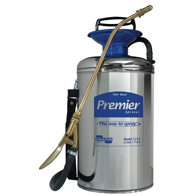 Chapin 1253 Premier Series Pro Stainless Steel Sprayer 2 Gal 12 in Extension 42 in Hose