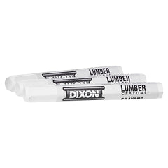 Dixon Ticonderoga 52300 Lumber Crayon 1/2 in dia x 4-1/2 in L White