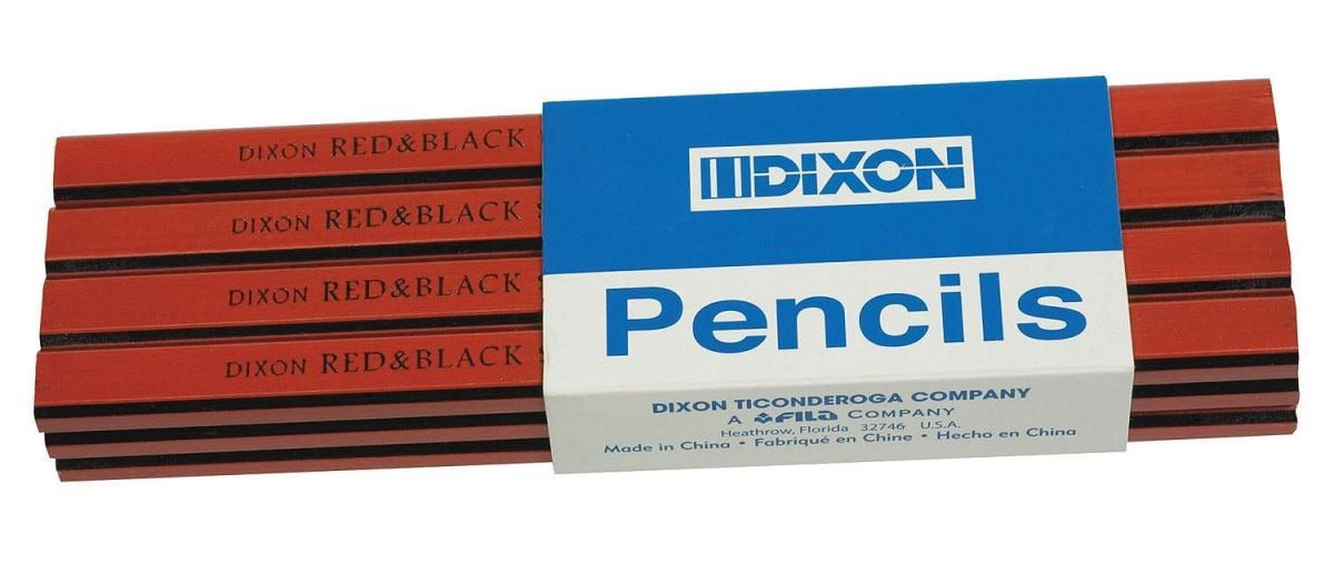 Dixon Ticonderoga 19973 Carpenter Hard Black Graphite Core Pencil