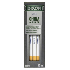 Dixon Ticonderoga 92 Phano China Markers White DOZ