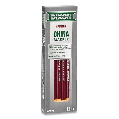 Dixon Ticonderoga 71 Phano China Marker 7 in Crimson Red