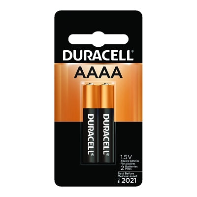 Duracell DURMX2500B2PK CopperTop Alkaline Battery 1.5V AAAA 2 EA/PK