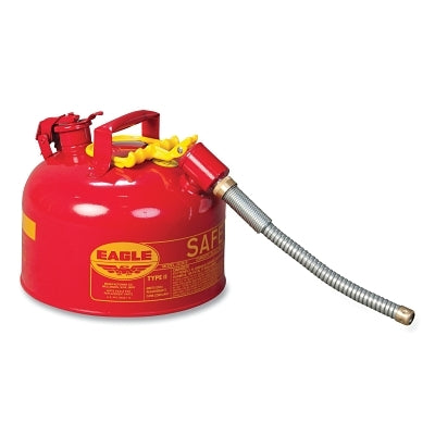 Eagle U226S Type II Safety Can 2.5 gal Yellow Flex Hose