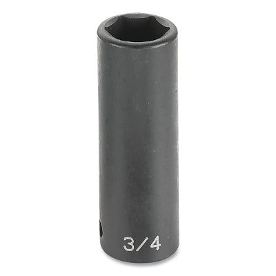 Grey Pneumatic 2046D Impact Socket 1/2 in Drive Size 7/16 in Socket Size Hex Deep Length