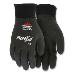 MCR Safety N9690FCS Ninja Ice HPT Fully Coated Insulated Work Gloves Black