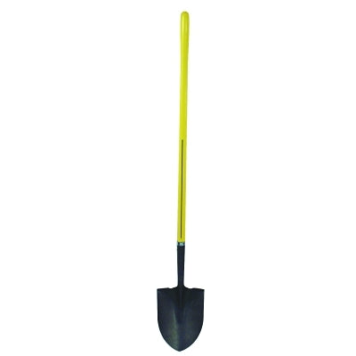 Nupla 72-016 Ergo Power Round Point Shovel, 48 in Fiberglass Handle, 11.5 in x 9 in Blade