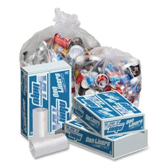 Pitt Plastics P3310XC Vu Thru Trash Can Liners Clear 32 Inch 12 to 16 Gallon