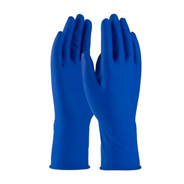 PIP 2550/XL Blue Latex Powder Free X-Large Disposable Gloves