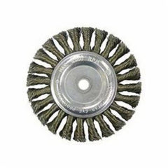 Weiler 36027 Vortec Pro Wheel Brush - 6 in Diameter - 5/8 to 1/2 in Arbor Hole