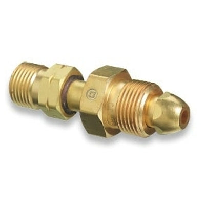 Western Enterprises 811 Brass Cylinder Adaptors From CGA-580 Nitrogen To CGA-350 Hydrogen