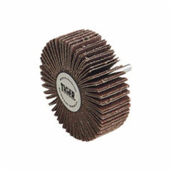 Weiler 54509 Stem Mounted Non-Woven Flap Wheel 3 in Dia Wheel 1/4 in Dia Shank 120 Grit