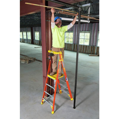 Werner PD6208 10ft Type IA Fiberglass Podium Ladder 300 lb Load Capacity