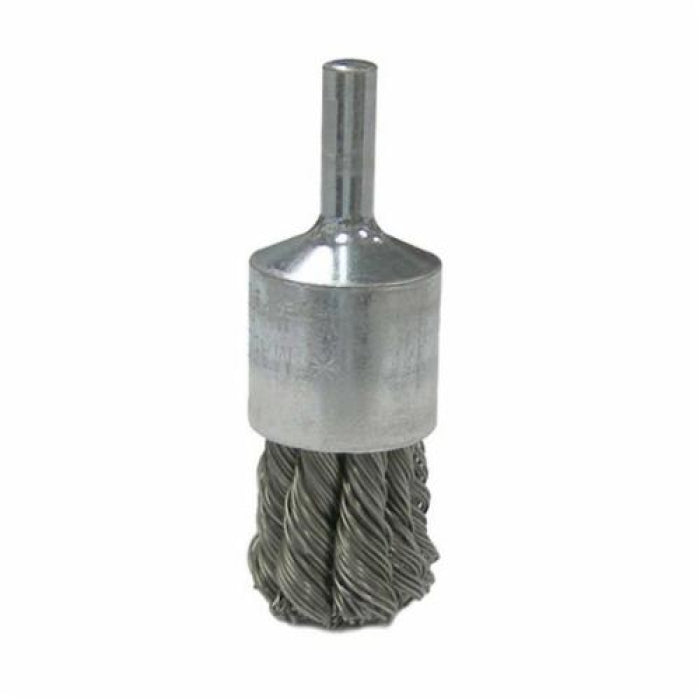 Weiler 36050 Vortec Pro End Brush 3/4 in Dia Knot Steel Fill