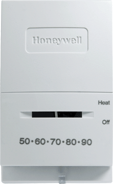 Honeywell T822K1042/U T822K, T827K Econostat Heat Only Non-Programmable Thermostats