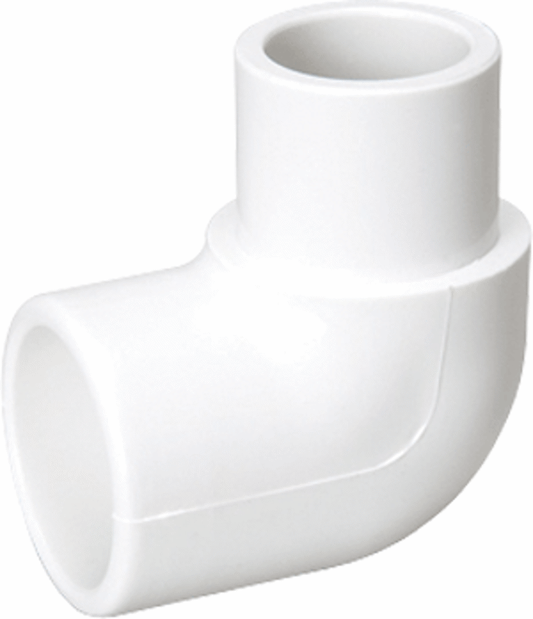 Mueller 409-020 PVC 90 Degree Elbow, 2 Spgt x Soc Street Schedule 40